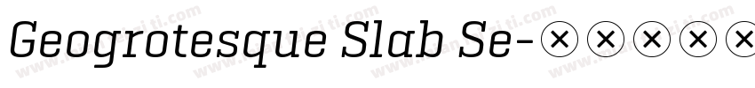 Geogrotesque Slab Se字体转换